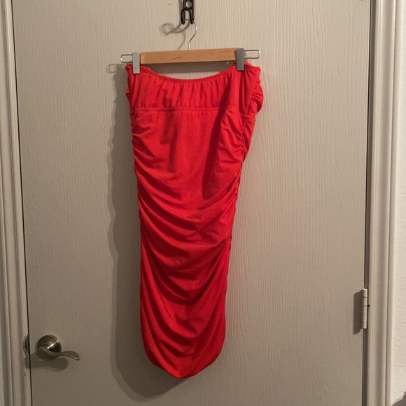 Just Fab Strapless Midi Dress With Bodysuit Inside - Picture 2 of 5